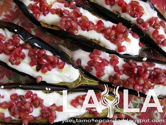 Berenjenas con salsa de yogurt