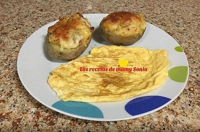Patatas cocidas rellenas