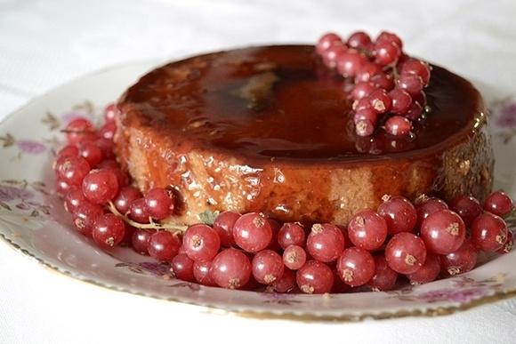 Pastel de castañas con caramelo