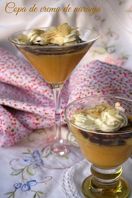 Copa de crema de mandarina