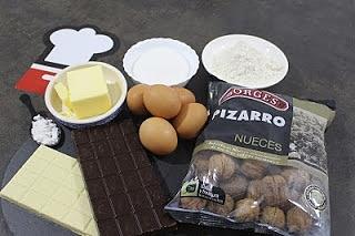 Pastel de chocolate marmolado