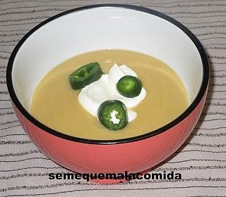 Sopa de coliflor y patata india
