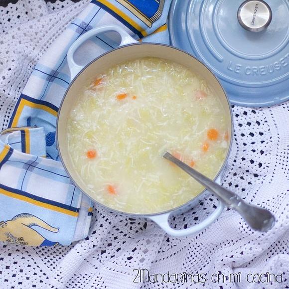Escudella de arroz y fideos de Joan Roca