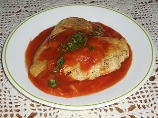 Pechugas de pollo en salsa de guayaba