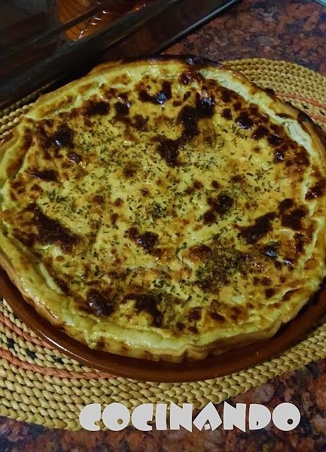 Quiche de queso roquefort
