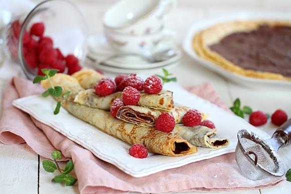 Crepes amb xocolata