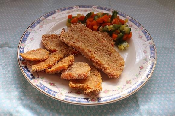 Sección de recetas infantiles: milanesitas de calabaza