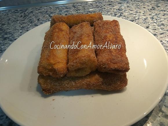 Rollitos de dulce de leche
