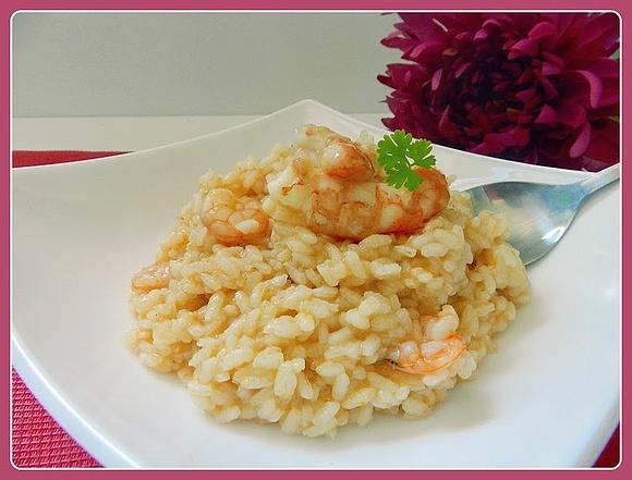 Arroz con gambas