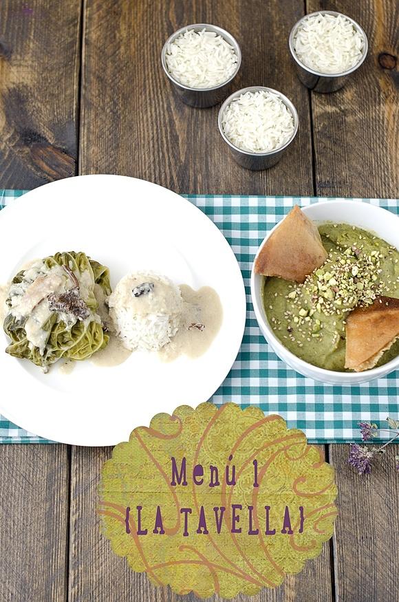 Crema de verdures y farcells de col la tavella