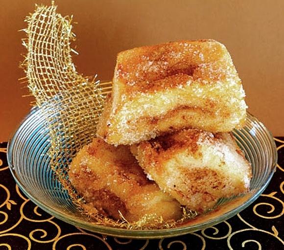 Rostes en tempura amb chartreuse groc