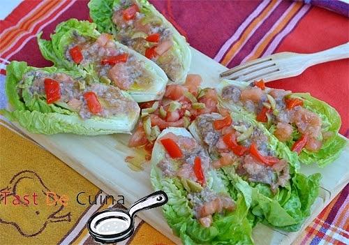 Corsk enciam amb salsa d'anxova