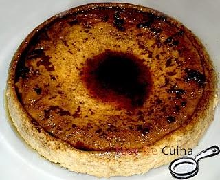 Flam de coco en microondas