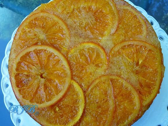 Bizcocho de naranja y almendras