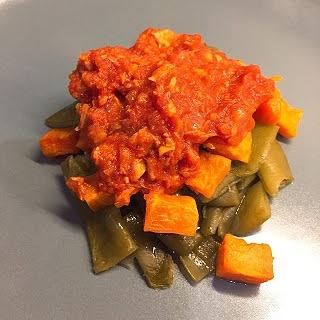 Judías Verdes con Batata y Atún