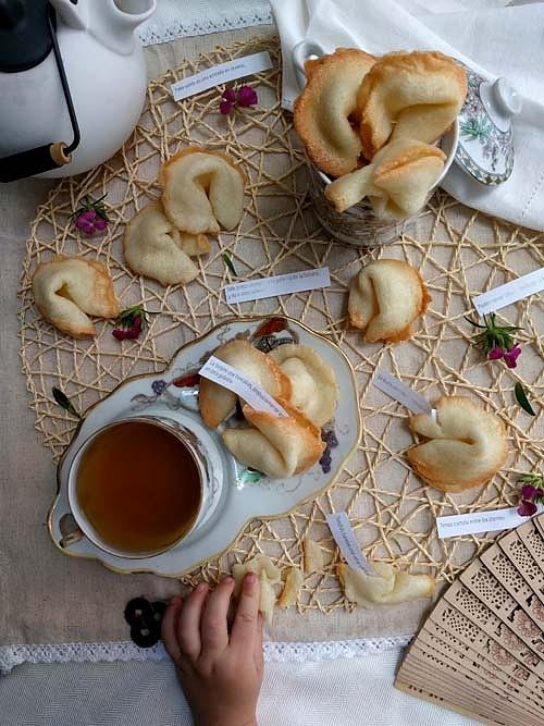 Galletitas de la fortuna clásica al estilo de cine