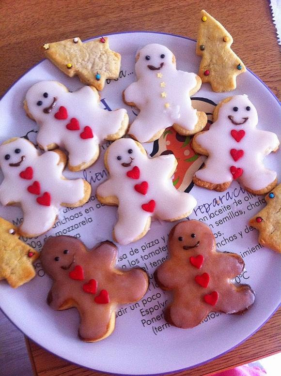 Galletas de mantequilla navideñas