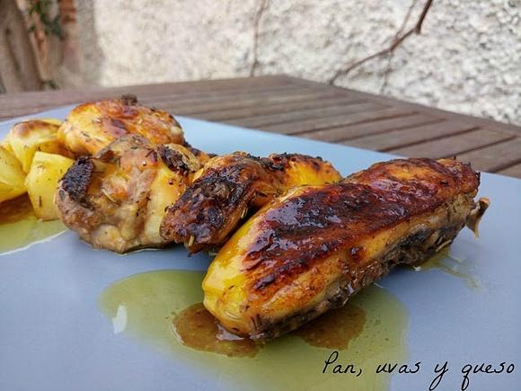 Pollo al Pedro Ximénez