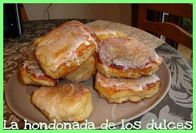 Berlinas rellenas de crema de manzana