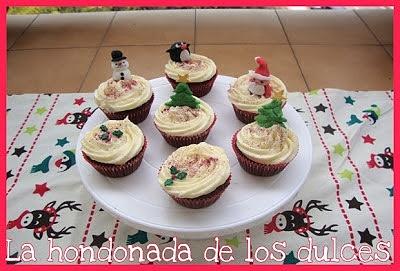 Unos cupcakes especiales de red velvet