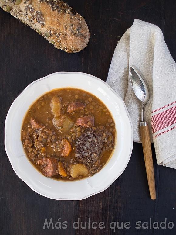 Lentejas estofadas en Crock-Pot