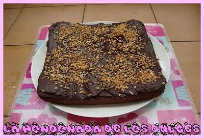 Abramos paso a diciembre con un brownie de after eight con crocanti de almendras