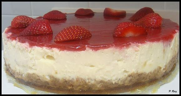 Tarta de queso con limón y cumpleaños de mamá