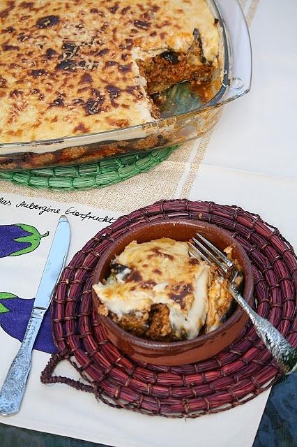 Lasaña de berenjenas y carne