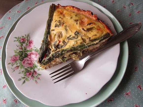 Asparagus and Brie Quiche
