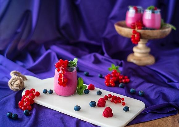 Vasitos de frutos del bosque