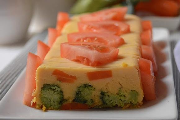 Pastel de calabaza y verduras