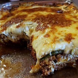 Lasaña de zucchini sin gluten