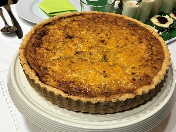 Quiche de Centollo y Gambas