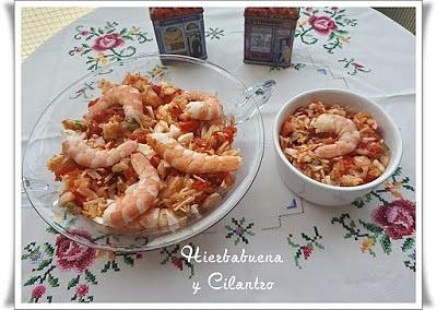 Salpicón con langostinos
