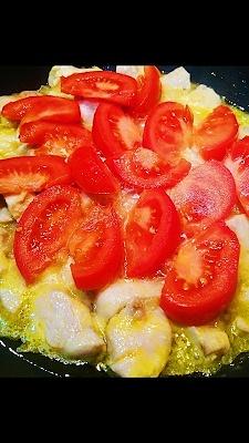 Pollo al curry con leche de coco