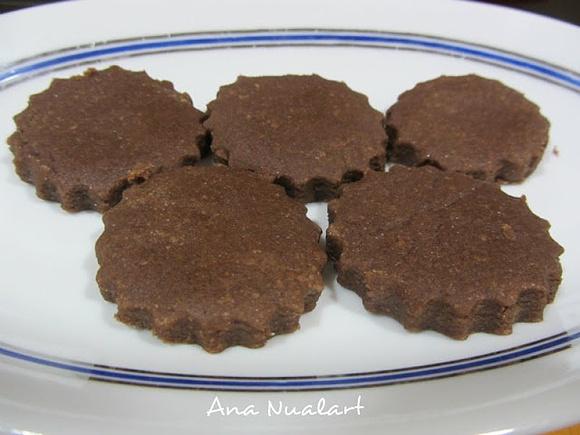 Polvorones de chocolate con aceite de oliva