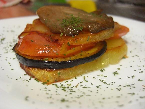 Torre de verduras