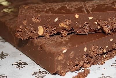 Turrón de chocolate crocante
