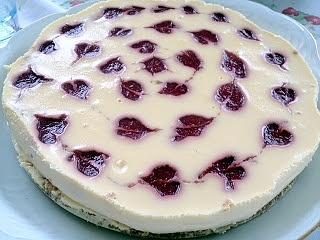 Tarta de queso al horno con fresa