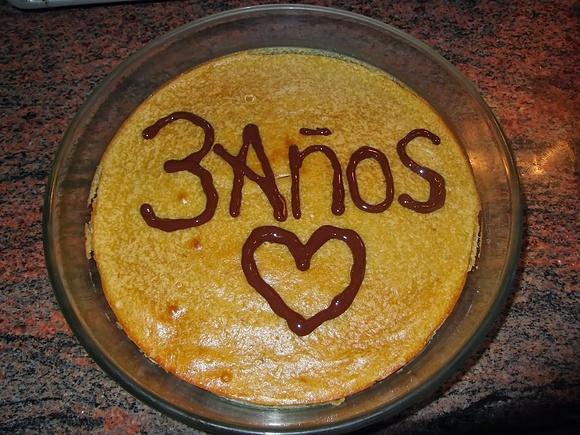 Pastel de plátano y queso