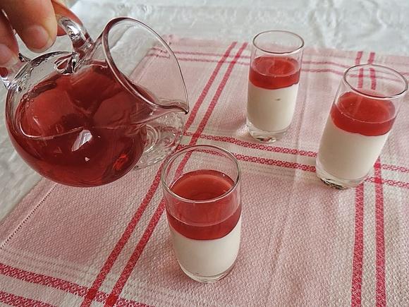 Vasitos de crema de queso