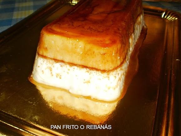 Tarta de queso y tocino de cielo
