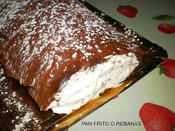 Brazo de gitano de tiramisú