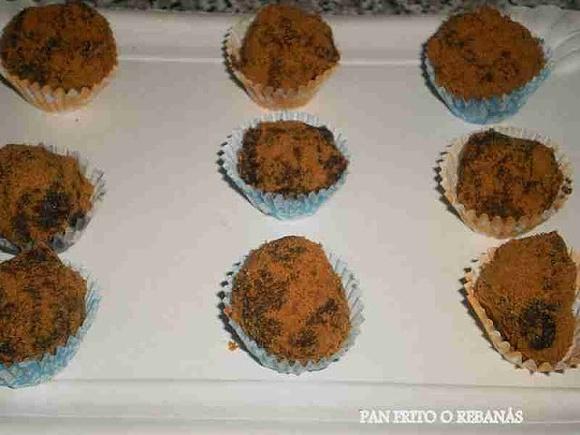 Trufas de chocolate blanco