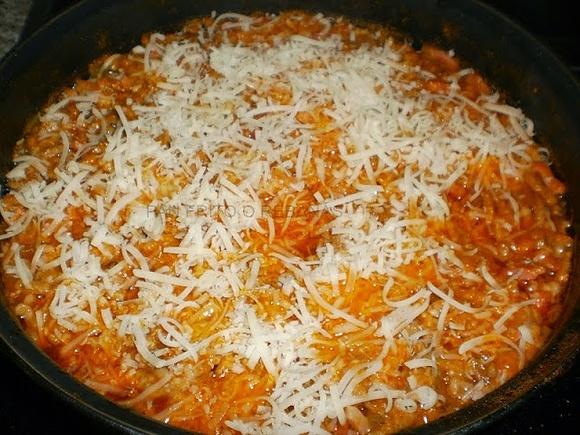 Arroz a la boloñesa