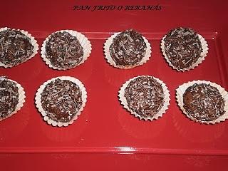 Trufas de castañas y bombones