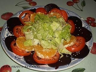 Ensalada de remolacha y naranjas