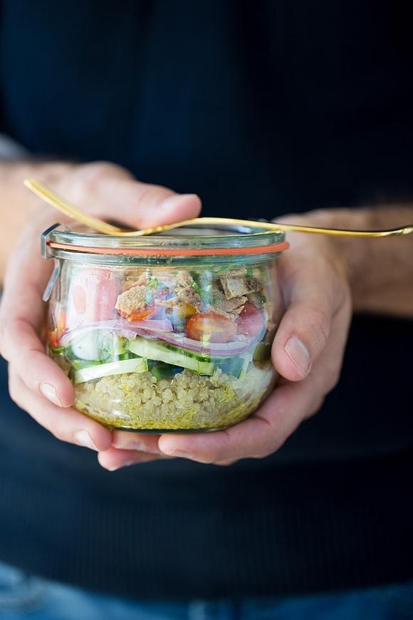 Ensalada mediterránea para llevar