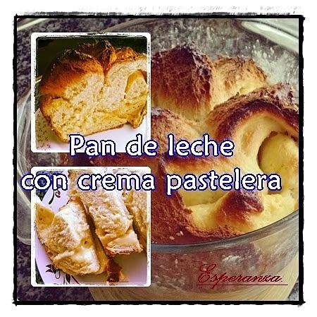 Pan de leche con crema pastelera