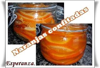 Naranjas confitadas